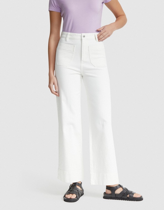 Oxford - Alexa Patch Pocket Wide Leg Jeans