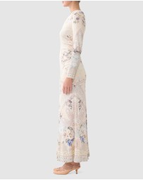 Camilla - Gathered Jersey Long Dress