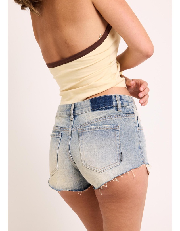 Insight - Presley Low Slashed Denim Shorts