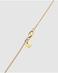 Kuzzoi - ICONIC EXCLUSIVE - Necklace Male Geometric Green Enamel 925 Sterling Silver Gold Plated