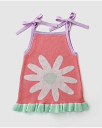 WITH LOVE FOR KIDS - Frills Knitted Dress - Kids