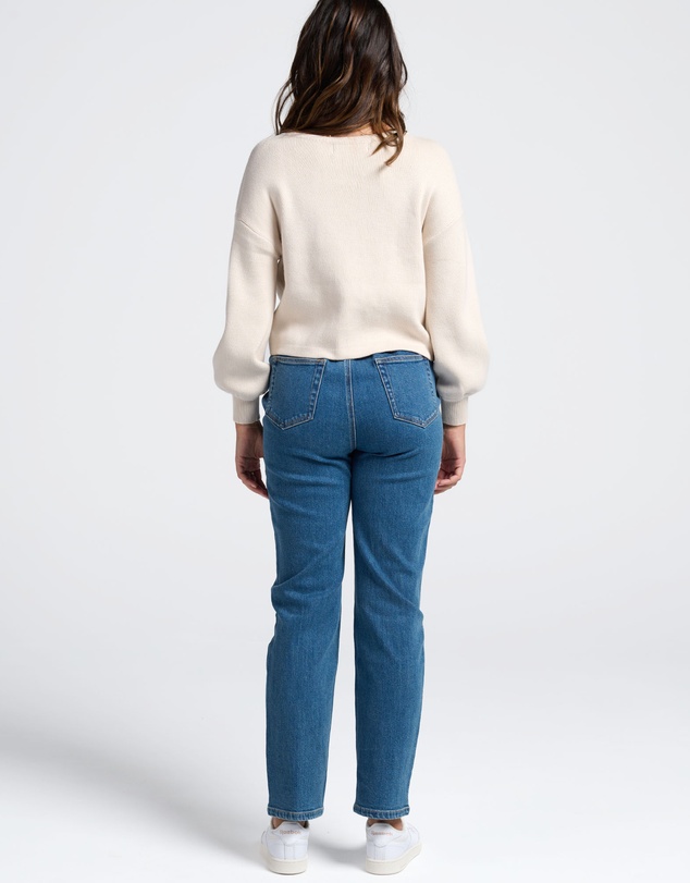 Angel Maternity - Over the Bump Relaxed Maternity Denim Jeans