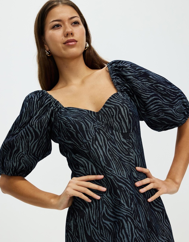 Honey and Beau - Wild and Free Puff Sleeve Dress
