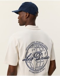 Les Deux - Emmett Globe Knitted SS Shirt
