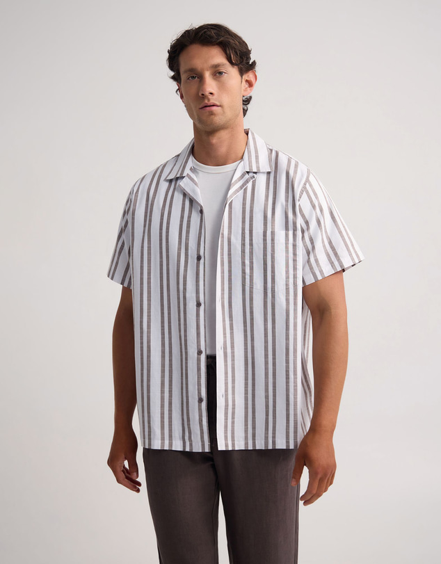 Oxford - Griffin Striped Short Sleeve Shirt