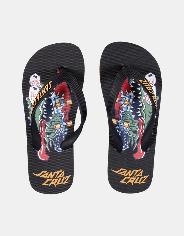 Santa Cruz - Meek Scratched Slasher Thongs - Kids-Teens