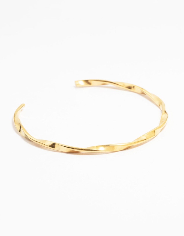 Lovisa - Waterproof Gold Plated Stainless Steel Twisted Wrist Cuff