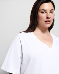 Commonry - Cotton V Neck T Shirt