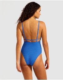 Seafolly - Mesh Effect V Neck One Piece
