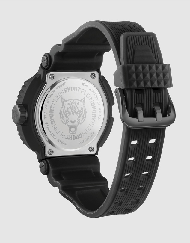 Plein Sport - PLEIN TIGER POWER 45mm Black dial with Black strap