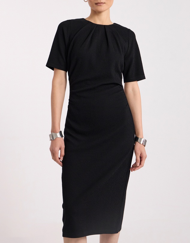 David Lawrence - Solana Textured Jersey Dress
