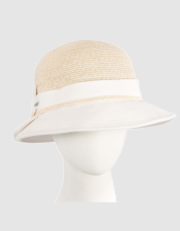 Max Alexander - Straw White Summer Beach Sun Hat