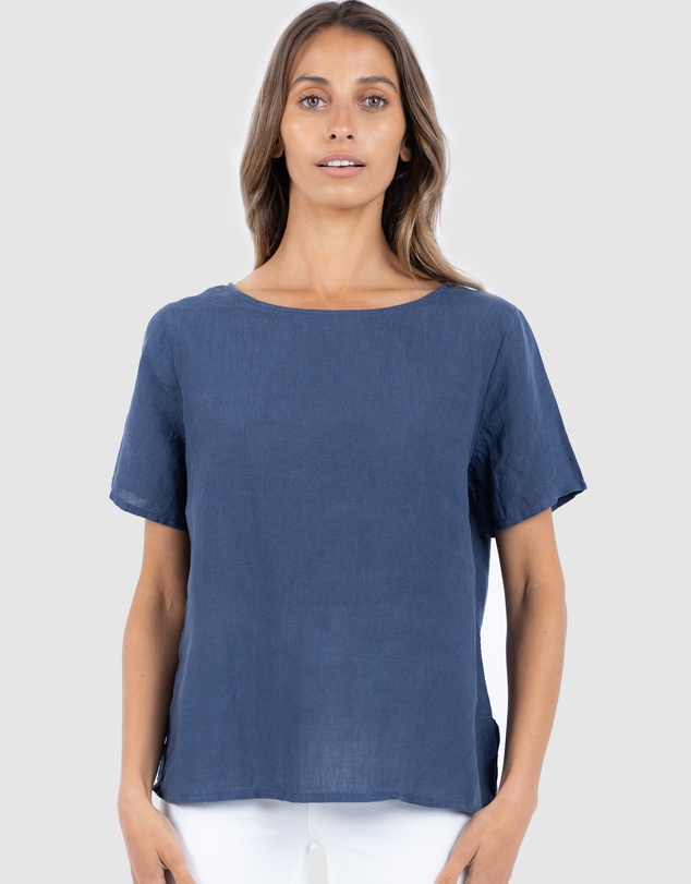 CAMIXA - Teena Linen T-shirt Top