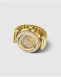 GUESS - GUESS Ladies Gold-Tone Analogue Ring Watch