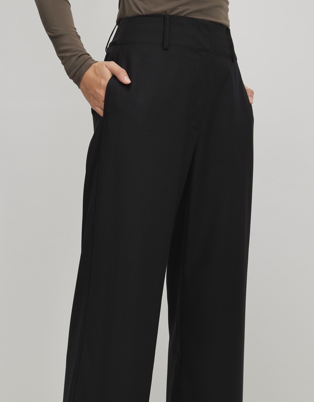 AERE - Elkie Deep Waistband Suit Pants