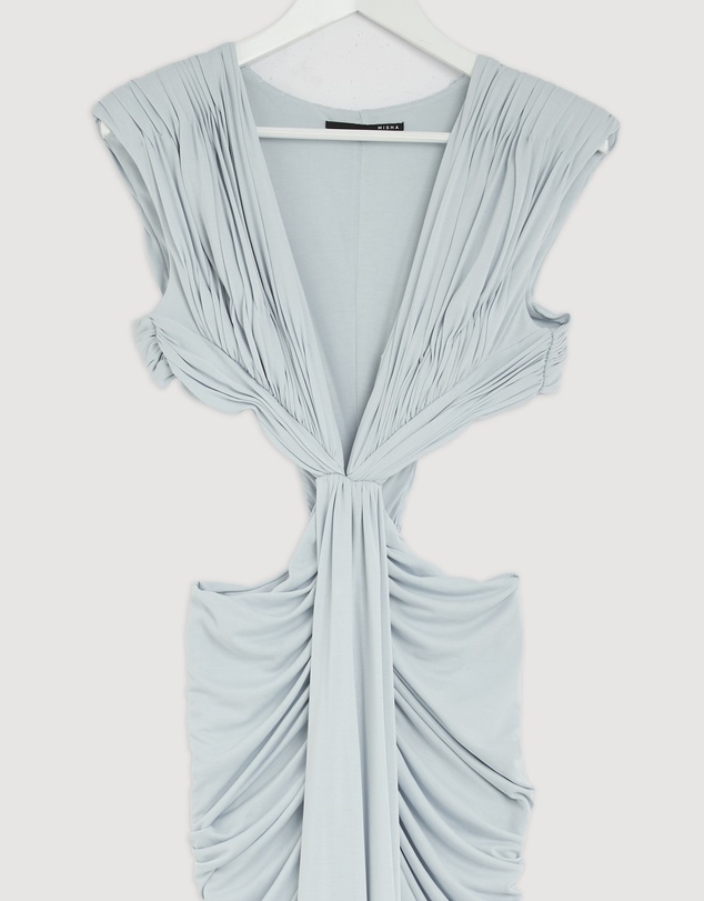 Revibe - Repaired MISHA The Solacia Cupro Dress - AU 8