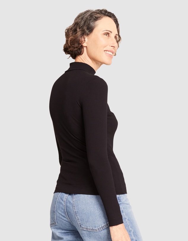 Boody - Ribbed Turtleneck Top