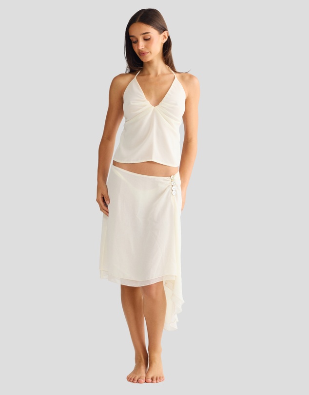 Vacay Swimwear - Aurelia Top Off-White