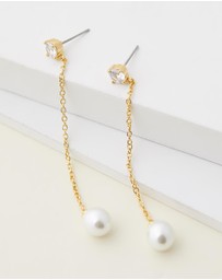 Stephanie Browne - Mode Pearl Earrings