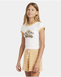 Billabong - Girls 6 to 14 Seaside Session Ringer Raglan T-Shirt