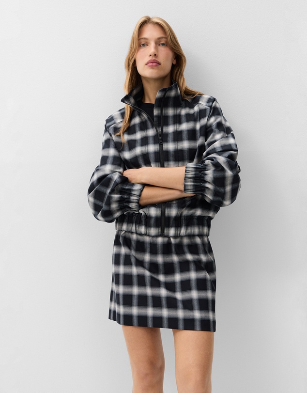 UNISON - Check Mini Skirt