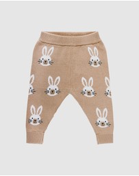 Kynd Baby - Knit Bunny Pant in Oatmeal