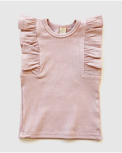 WITH LOVE FOR KIDS - Shimmy Wide Rib Tank Top - Kids