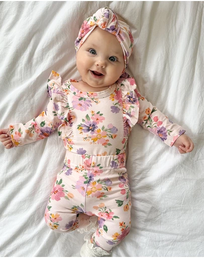 WITH LOVE FOR KIDS - Shimmy Long Sleeve Onesie - Babies
