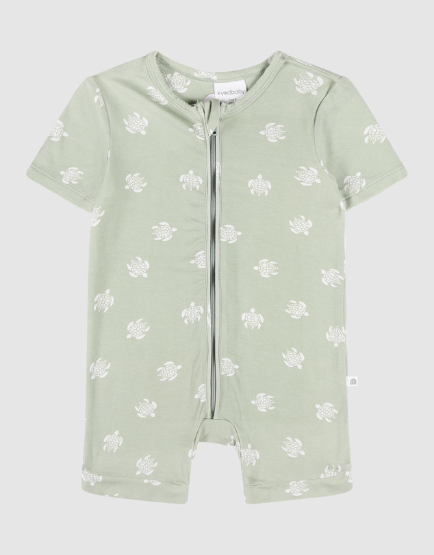 Kynd Baby - Essential Short Sleeve Onesie in Turtle