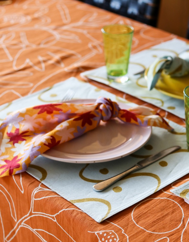 Mosey Me - Crimson Floral Napkin Set