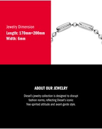 Diesel - Diesel Font Silver Bracelet