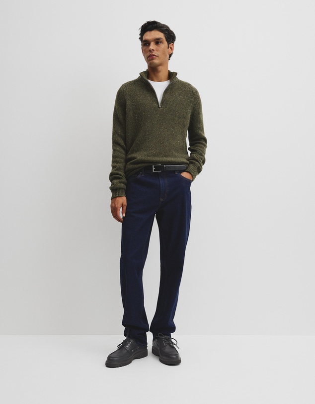 Country Road - Merino Nep Quarter Zip Knit