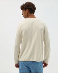 AERE - Easy Linen Blend LS Tee
