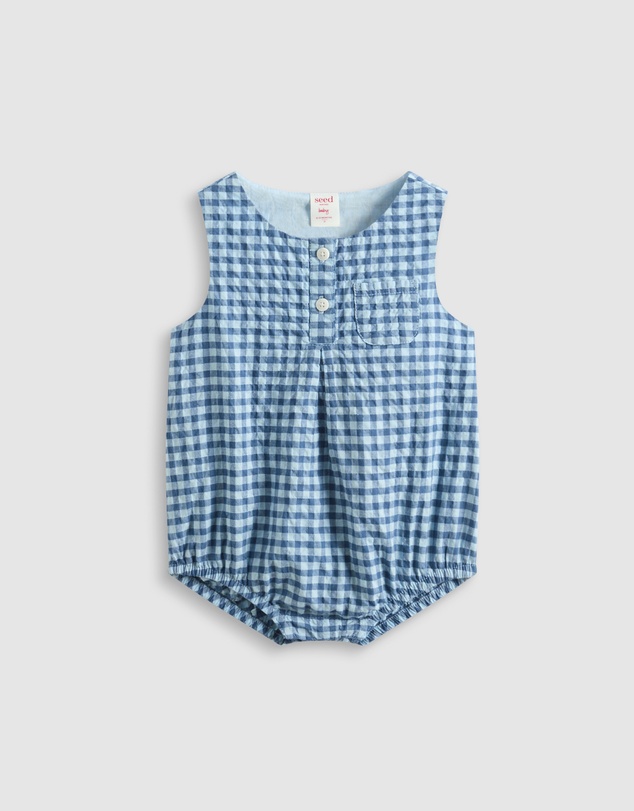 Seed Heritage - Gingham Pocket Romper