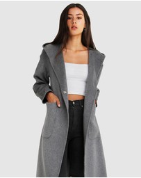 Belle & Bloom - Walk This Way Wool Blend Hooded Coat