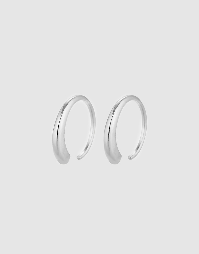 Elli Jewelry - Minimalist Hoop Earrings in 925 Silver