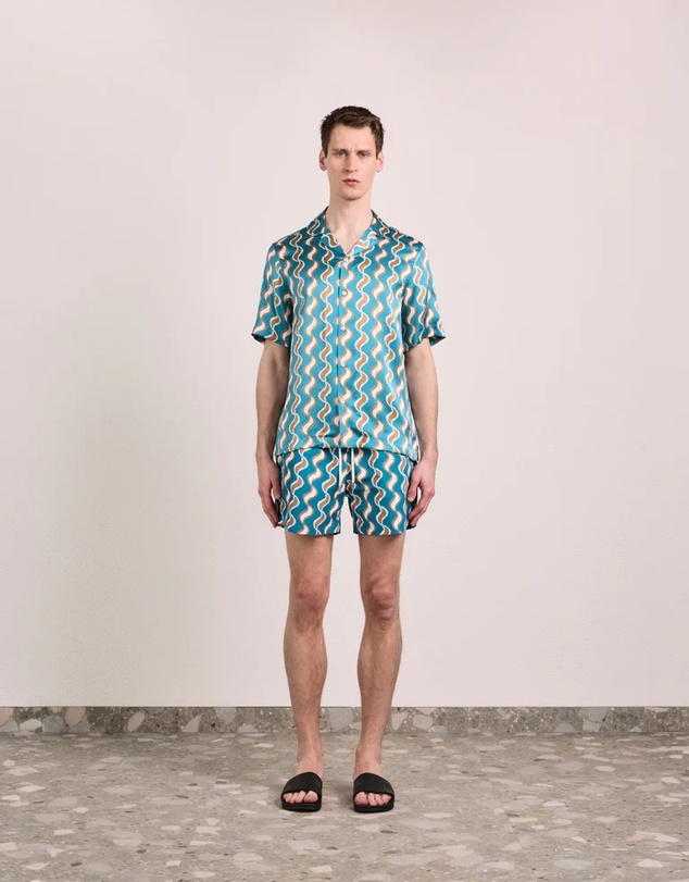 Frescobol Carioca - Rio Copa Paisley Print Swim Shorts