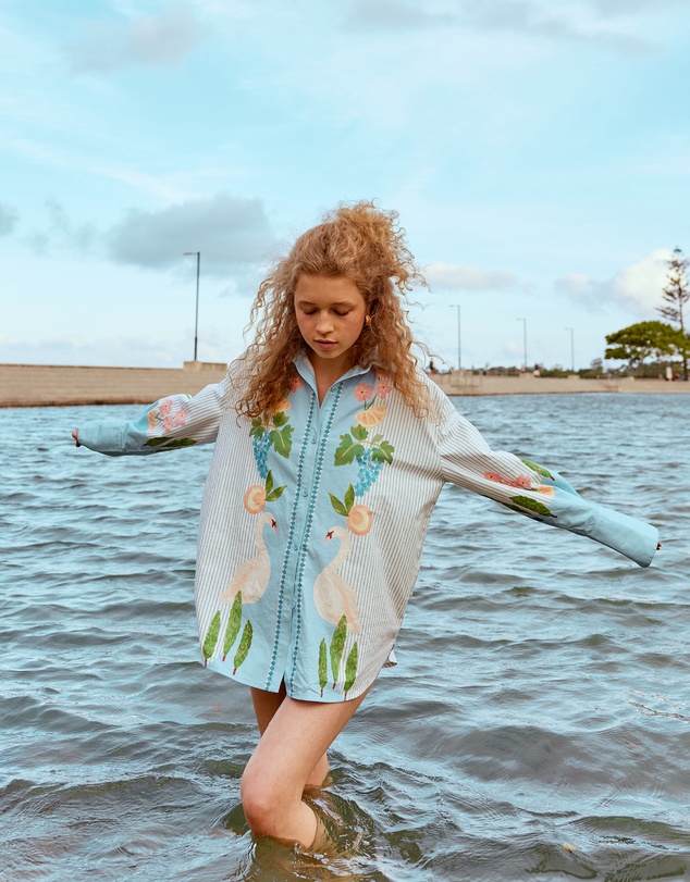 SMWR. by The Somewhere Co - Swan Lake Oversized Long Sleeve Shirt
