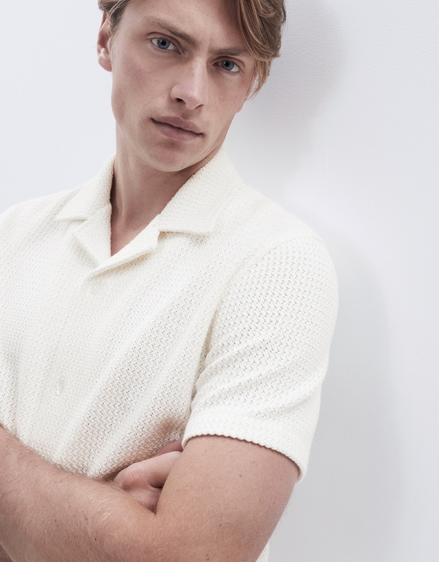 UNISON - Open Weave Regular Fit Shirt