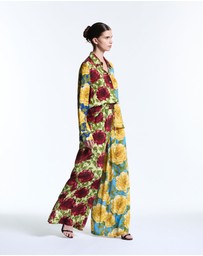 Muma World - Mixed Floral Wide Leg Pants
