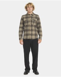 RVCA - Mens Huges Flannel Long Sleeve Shirt