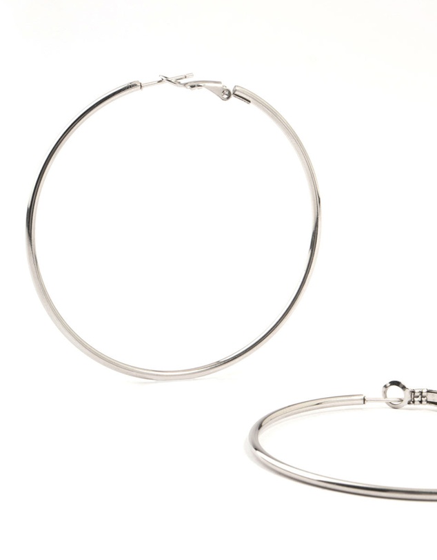 Lovisa - Surgical Steel Classic Hoop Earrings 60MM