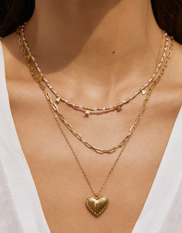 Arms Of Eve - Jasmine Gold Heart Necklace
