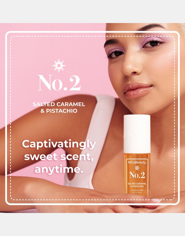 MCoBeauty - Fragrance Mist Hair & Body 90ml - No.2 (Salted Caramel & Pistachio)