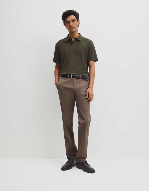 Country Road - Short Sleeve Waffle Button Polo
