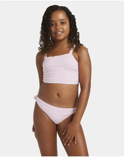 Roxy - Girls 8 to 16 Daisy Check Crop Two Piece