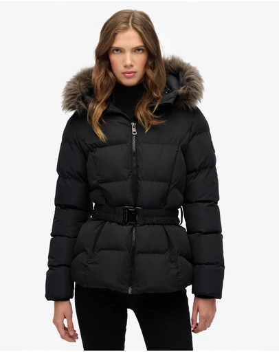 Superdry - Slim Fit Fuji Belted Puffer