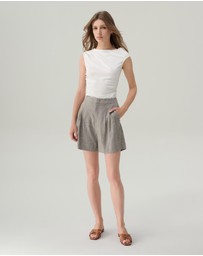 IDA+S - Penelope High Waisted Linen Shorts
