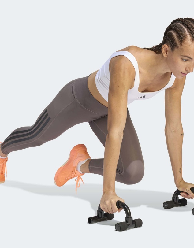 adidas Performance - Optime Workout 3-Stripes 7/8 Leggings Womens