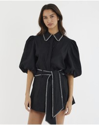 Amelius - Chloe Stitch Detail Linen Shirt